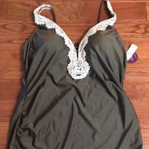 Halter Swim Top sz 20 Lane Byrant